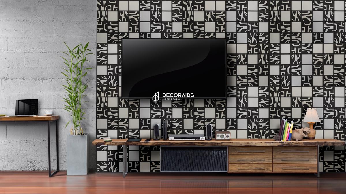 344-Forest Grid-Antique Silver-Glue Up Only