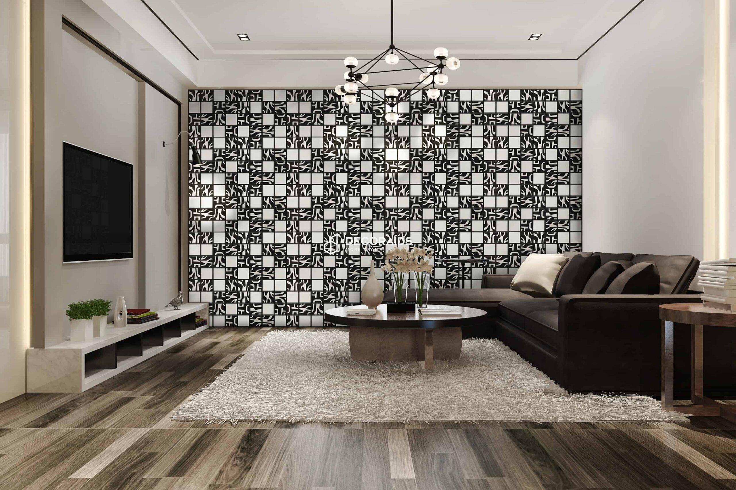 344-Forest Grid-Antique Silver-Glue Up Only