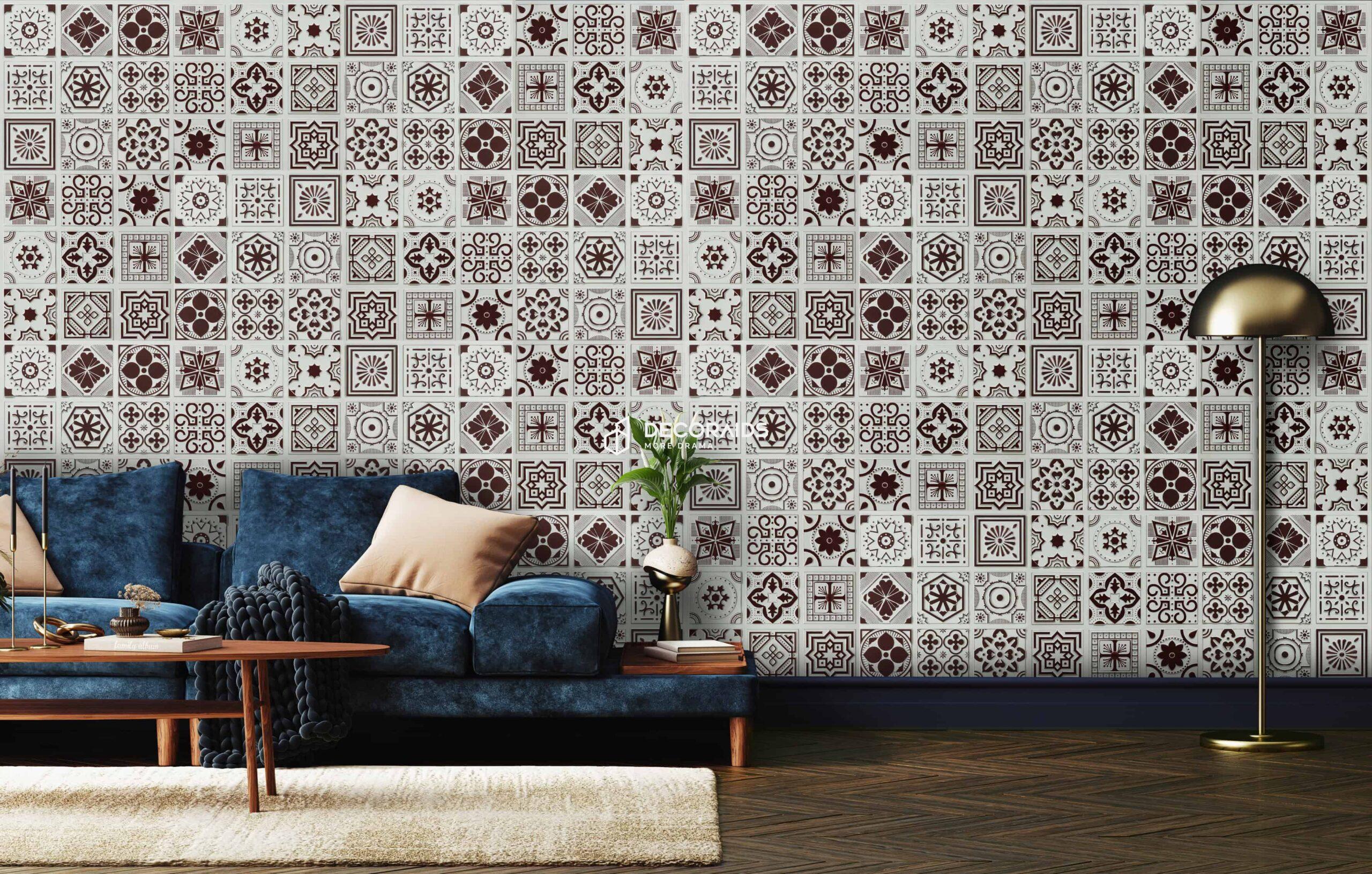 347-Arabesque-Antique Mocha-Glue Up Only