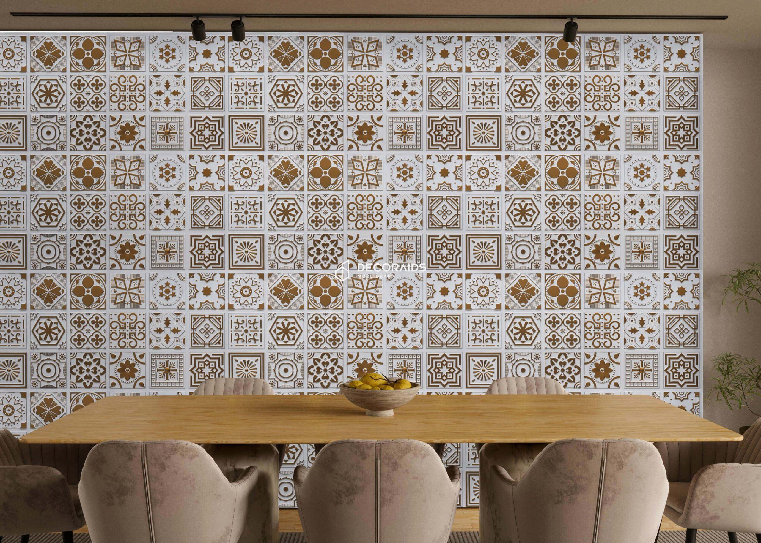 347-Arabesque-Antique White-Glue Up Only