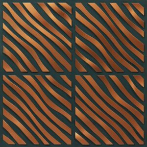 350-Jungle Wave-Royal Green -Glue Up Only