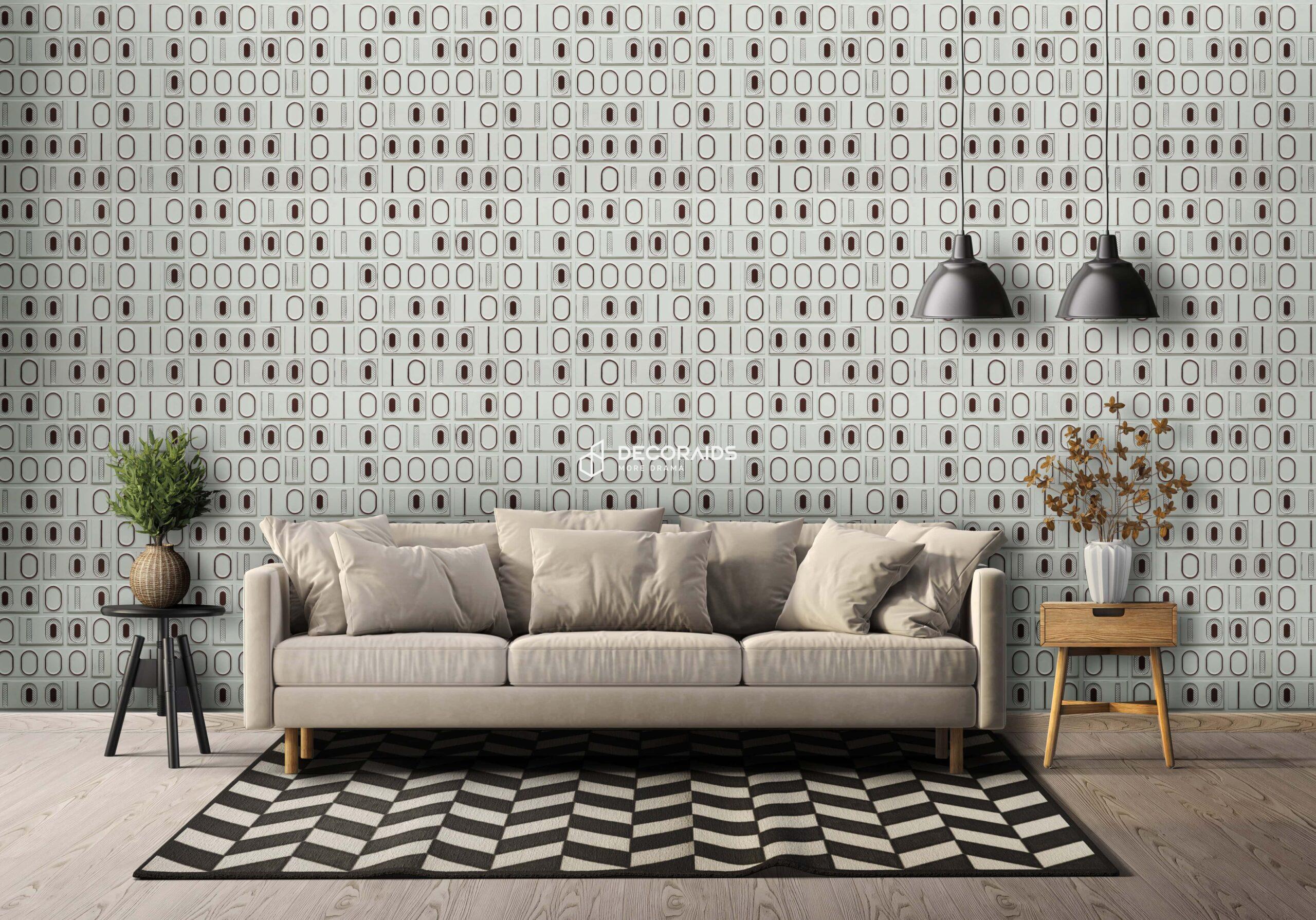 368-Binary Grid-Antique Mocha-Glue Up Only