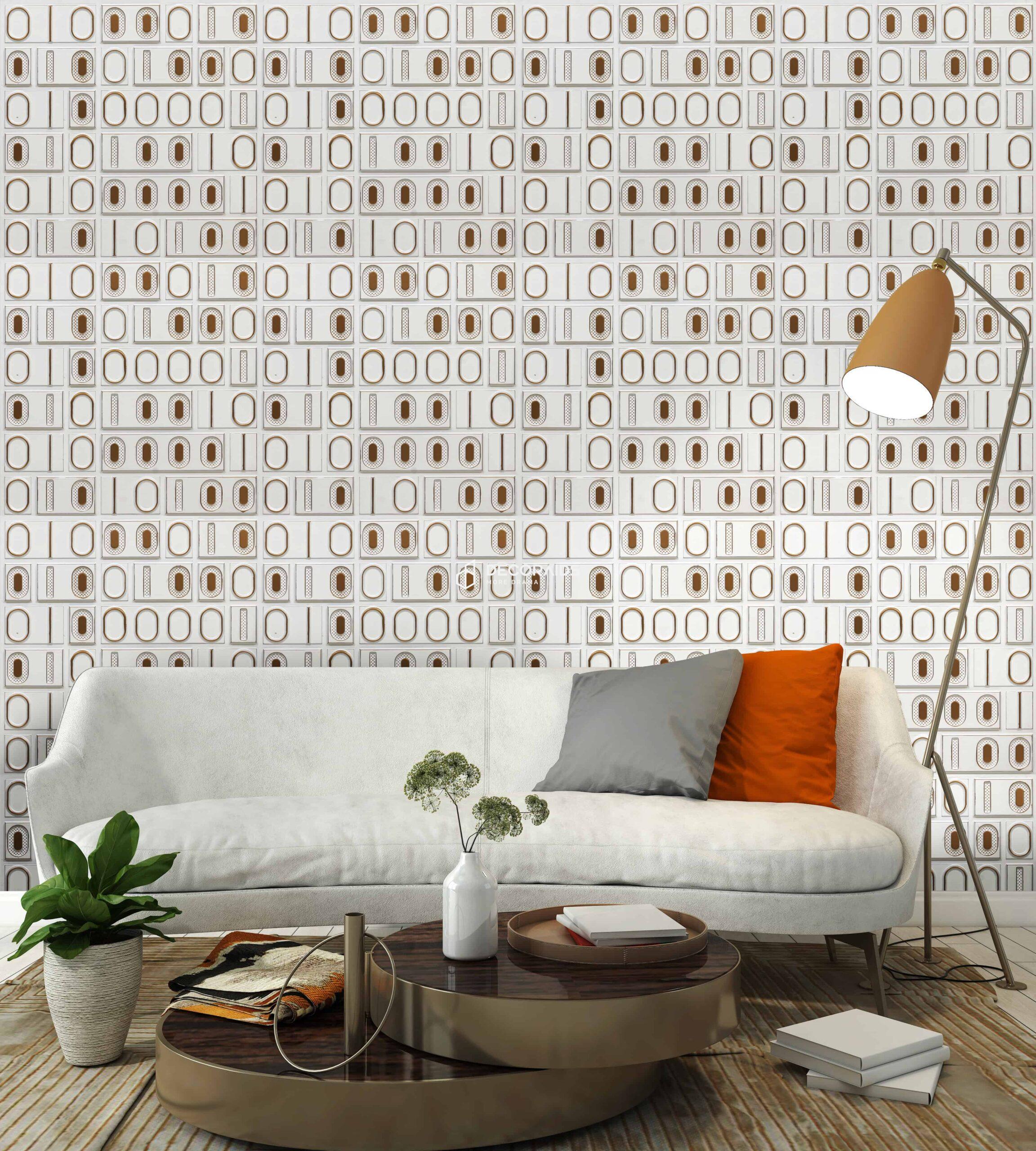 368-Binary Grid-Antique White-Glue Up Only