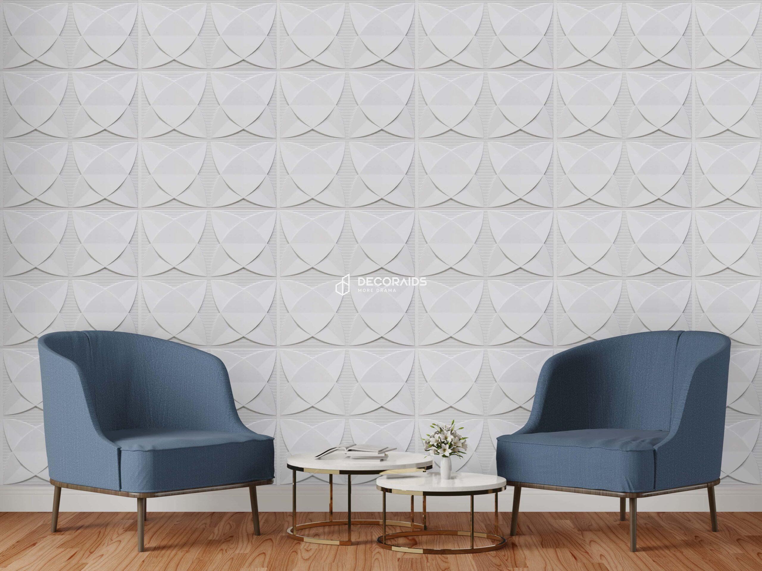 369-Floric-White Matt-Glue Up Only and Grid Both