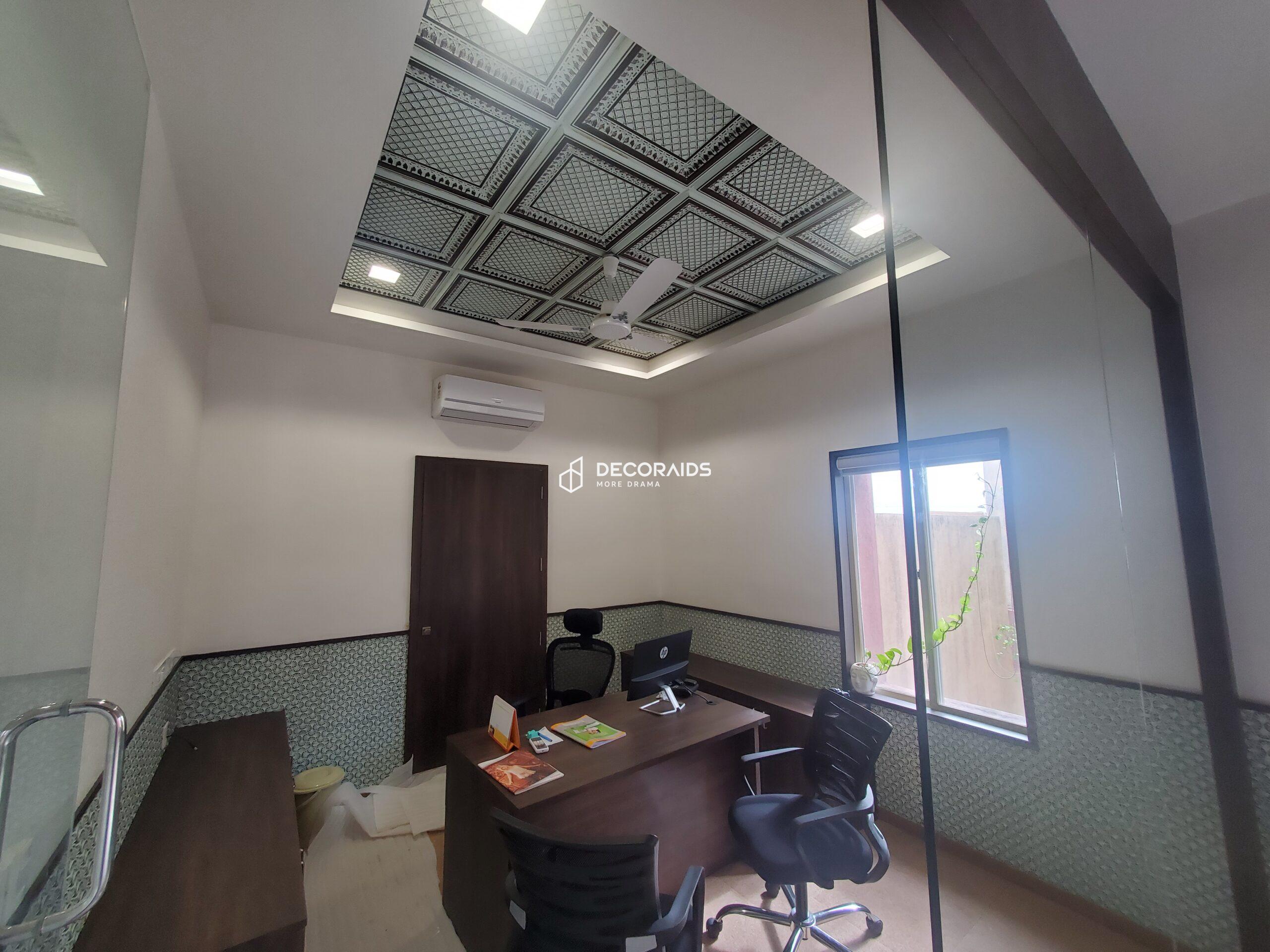 501-Regal Lattice-Aqua Tin-Glue Up Only and Grid Both