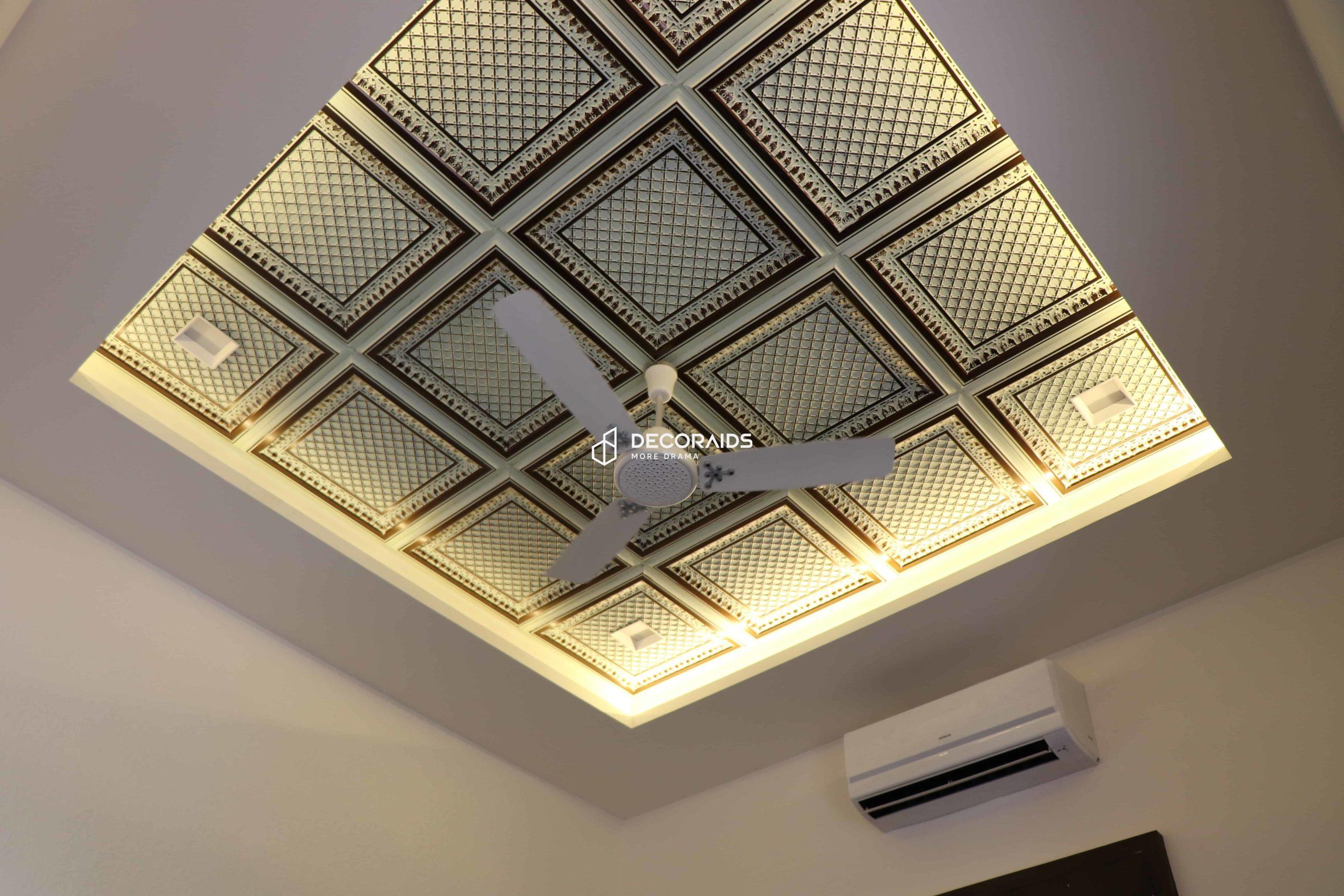 501-Regal Lattice-Aqua Tin-Glue Up Only and Grid Both