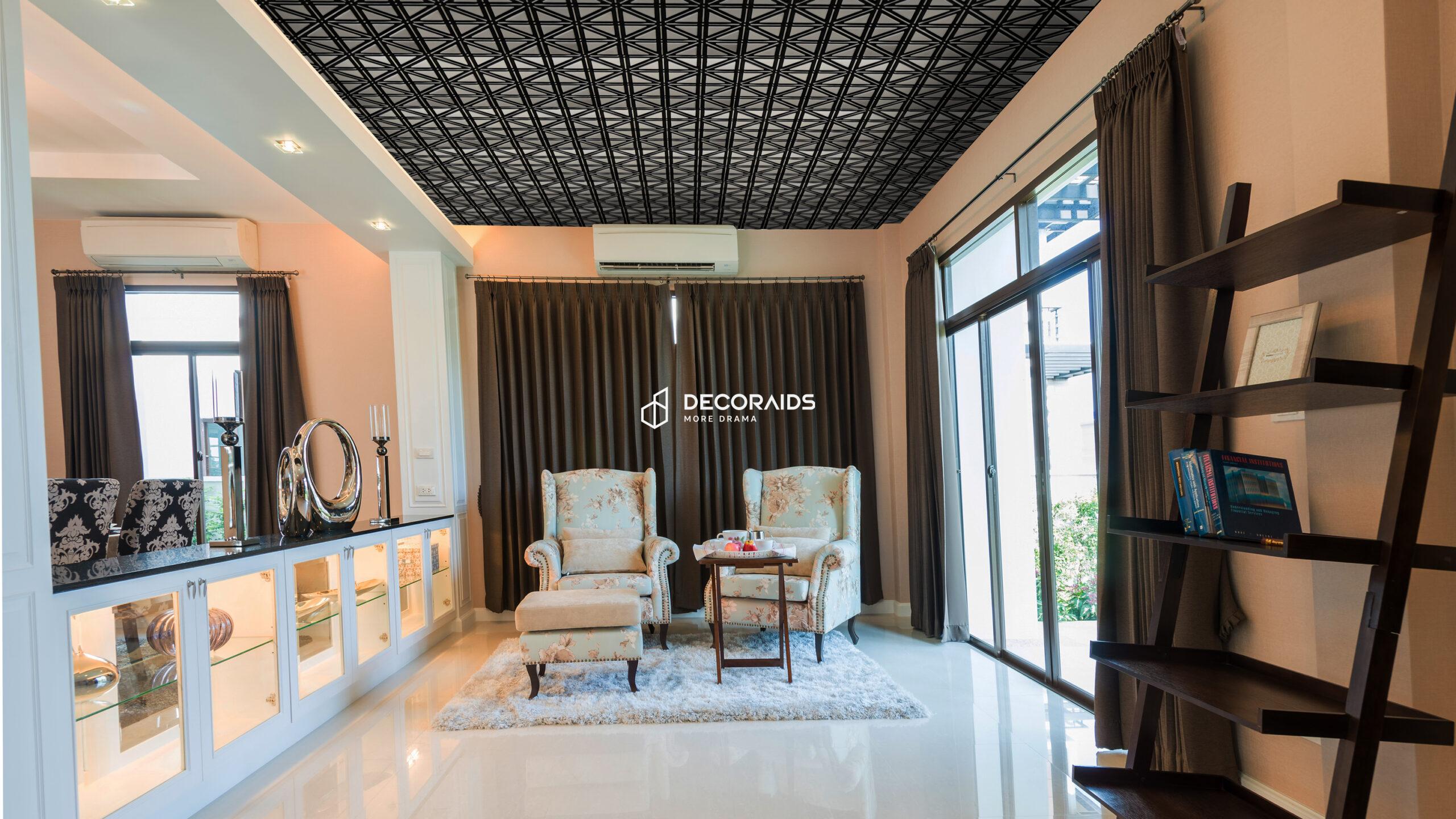 513-Triad Grid-Antique Silver-Glue Up Only