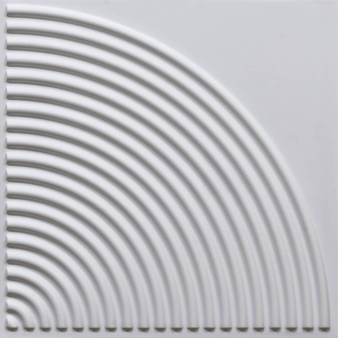 9002-Luna Arc-White Matt-Peel and Stick