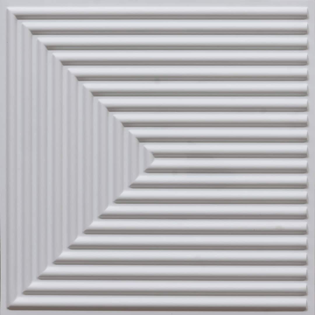 9004-Tidal Edge-White Matt-Peel and Stick