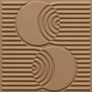 9006-Orbital Grid-Brown Candy-Peel and Stick