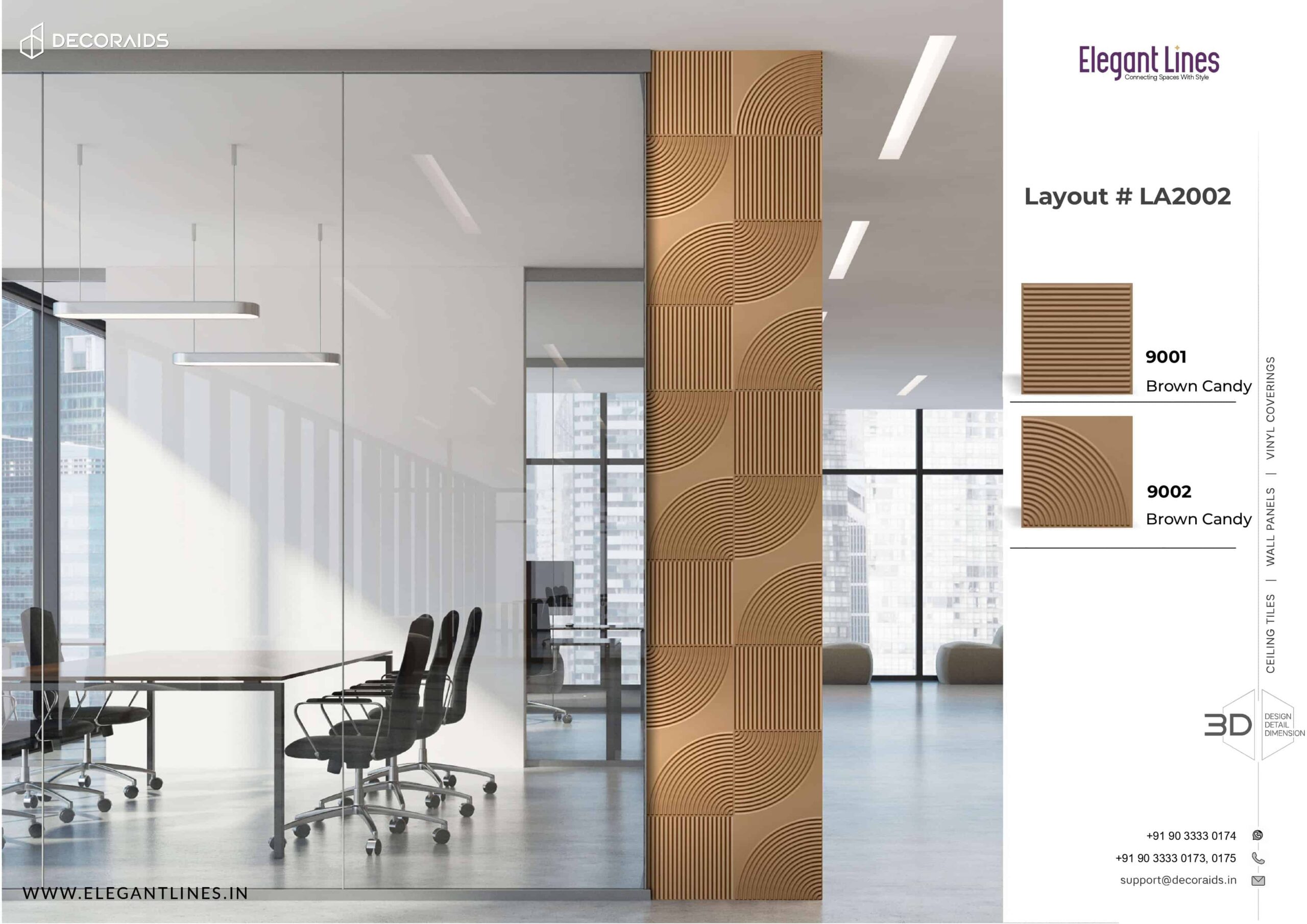 9002-Luna Arc-Brown Candy-Peel and Stick