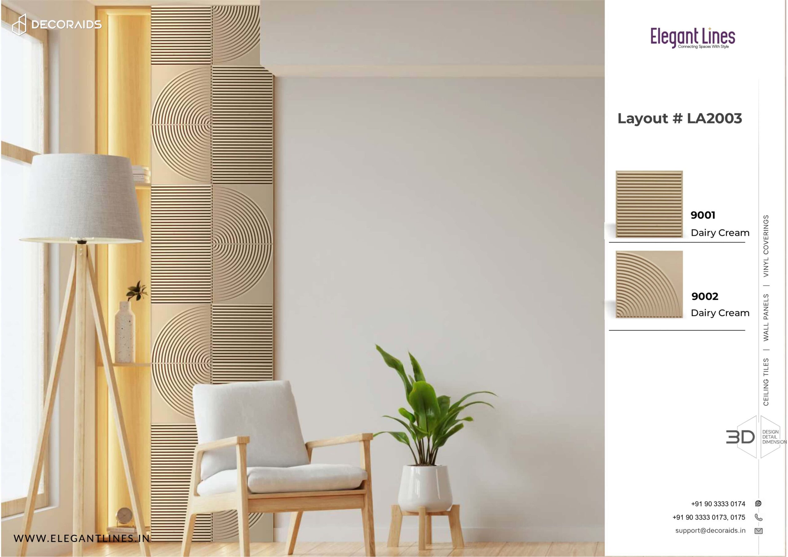 9002-Luna Arc-Dairy Cream-Peel and Stick