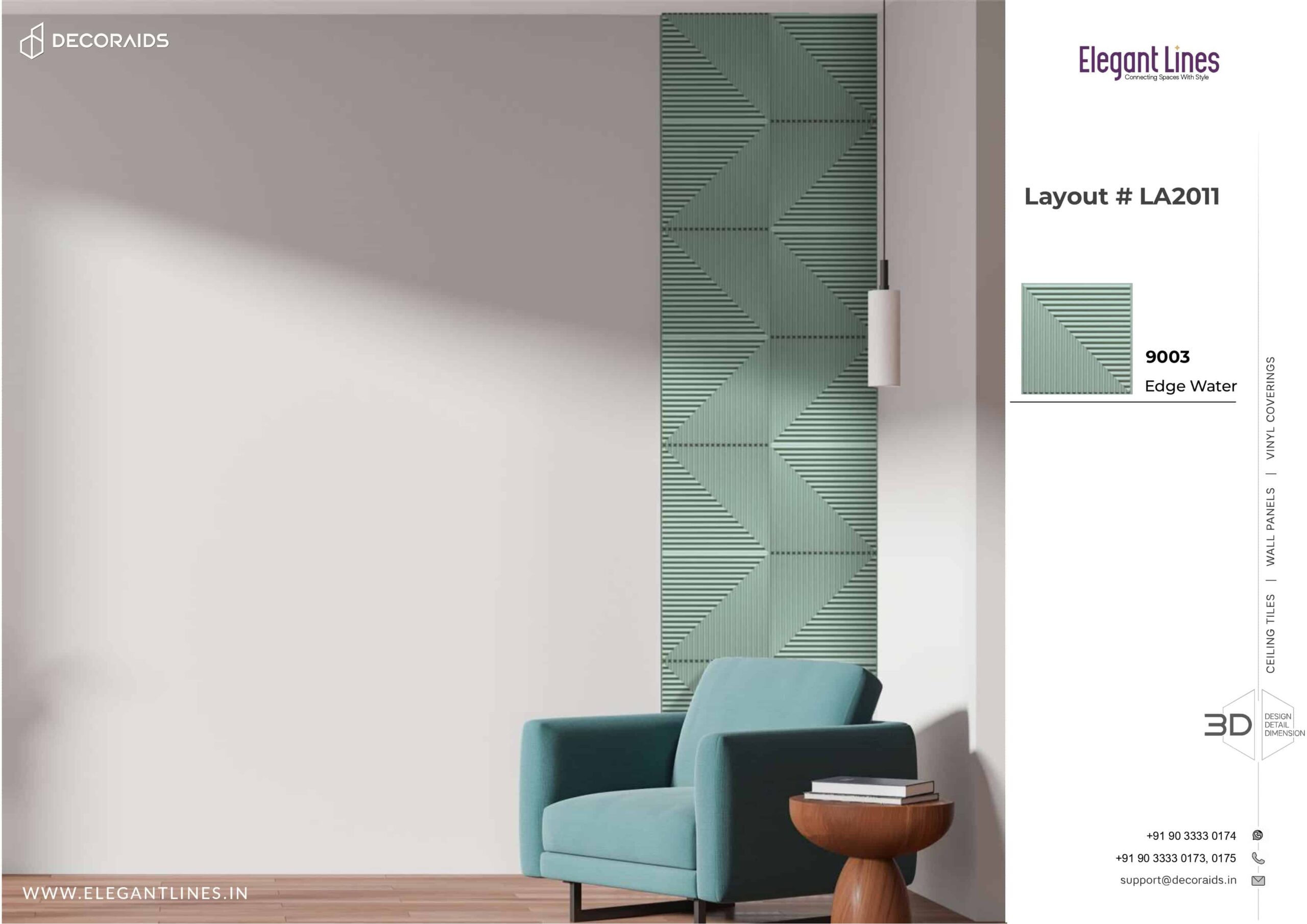 9003-Blush Edge-Edge Water-Peel and Stick