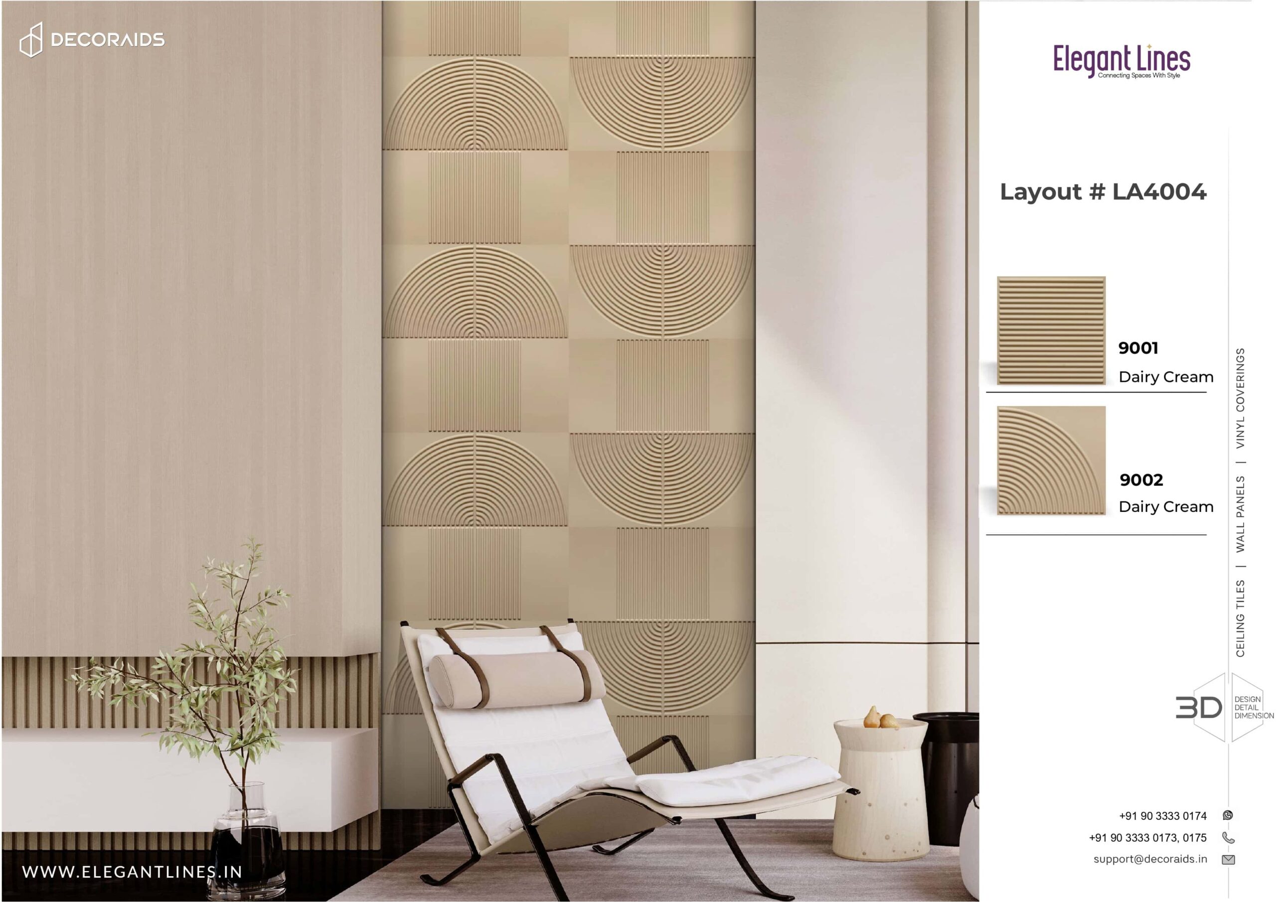 9002-Luna Arc-Dairy Cream-Peel and Stick