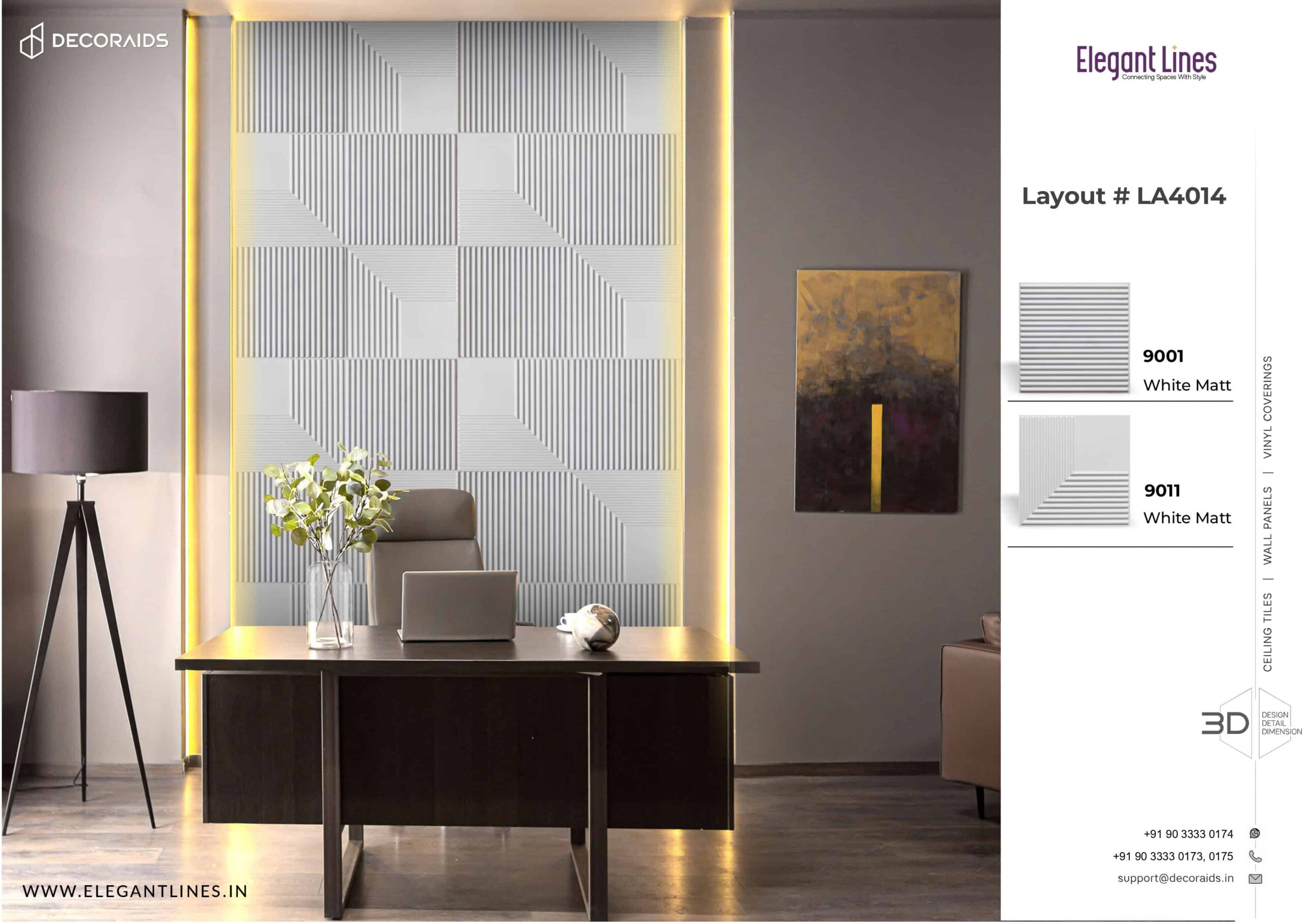 9001-Soft Rib-White Matt-Peel and Stick