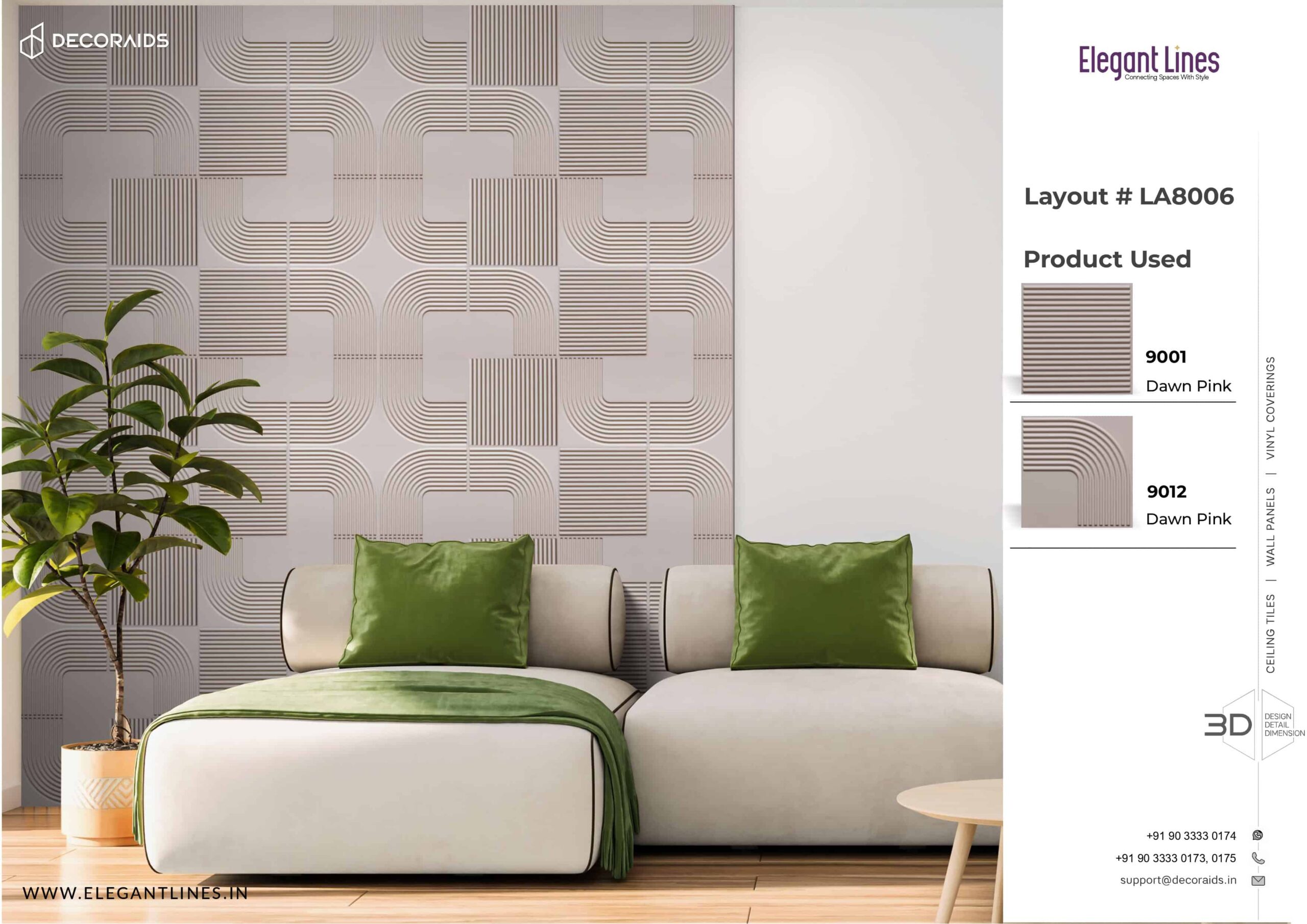 9001-Soft Rib-Dawn Pink-Peel and Stick