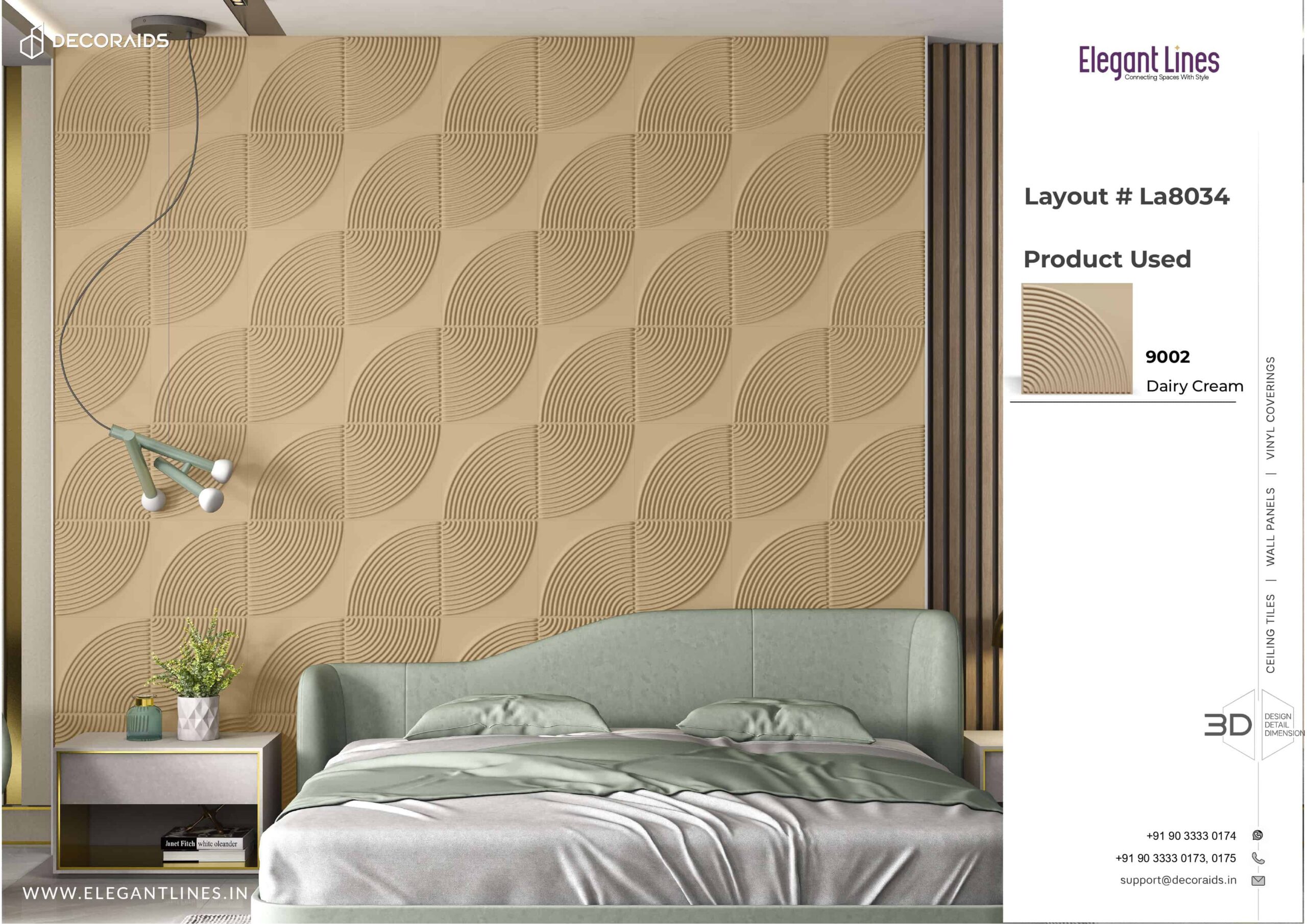 9002-Luna Arc-Dairy Cream-Peel and Stick