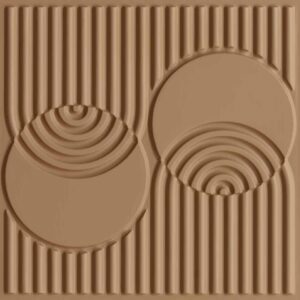 9006-Orbital Grid-Brown Candy-Peel and Stick