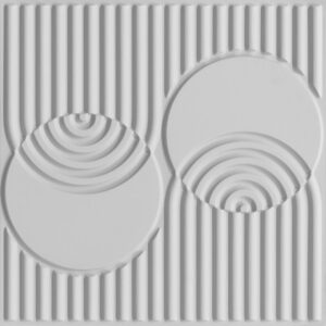 9006-Orbital Grid-White Matt-Peel and Stick