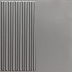 9008-Slim Rib-Silver-Peel and Stick