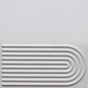 9009-U-Flow-White Matt-Peel and Stick