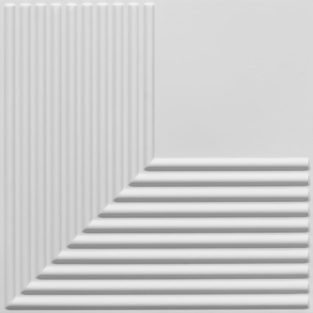 9011-L-Flow-White Matt-Peel and Stick