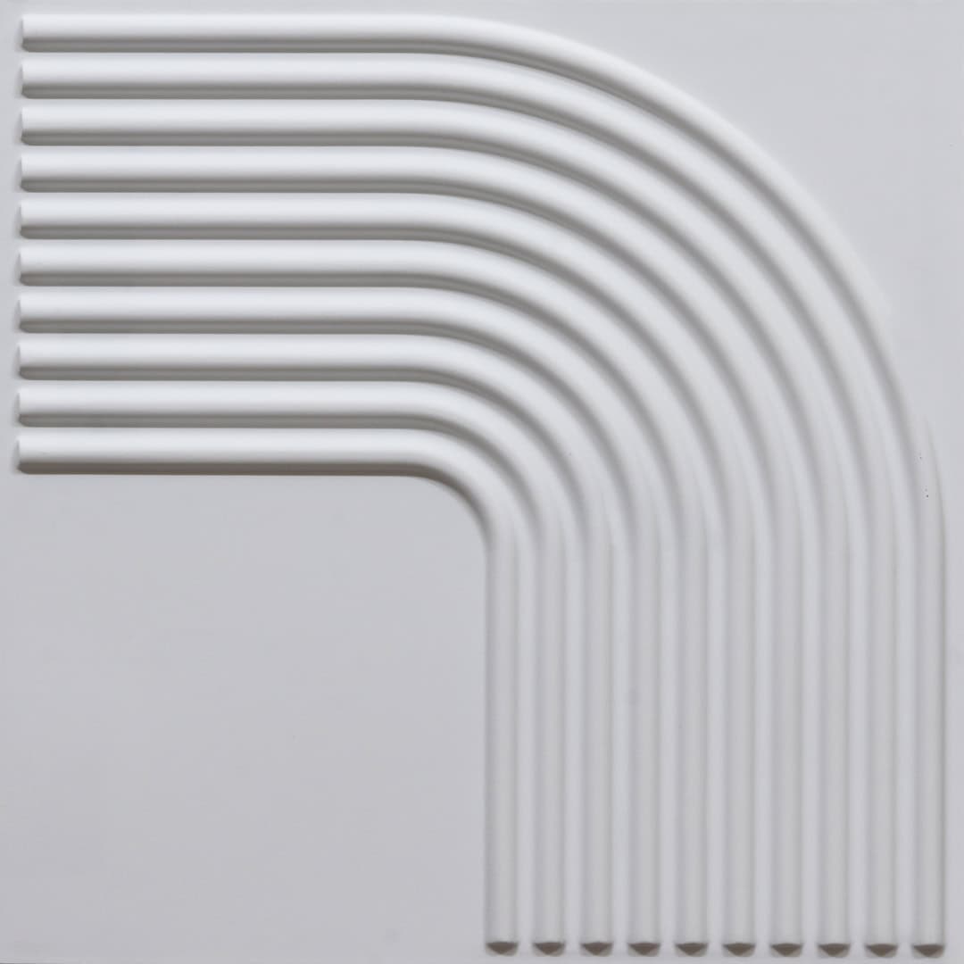 9012-Gentle Turn-White Matt-Peel and Stick