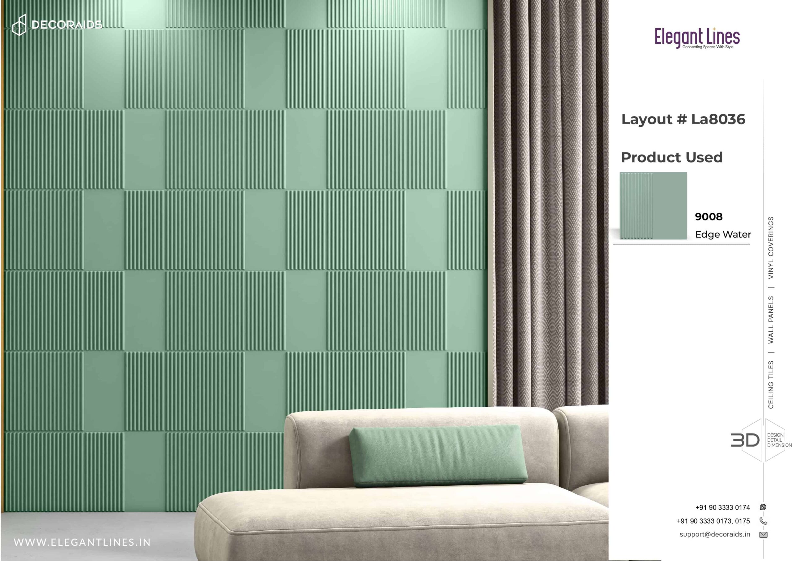 9008-Slim Rib-Edge Water-Peel and Stick