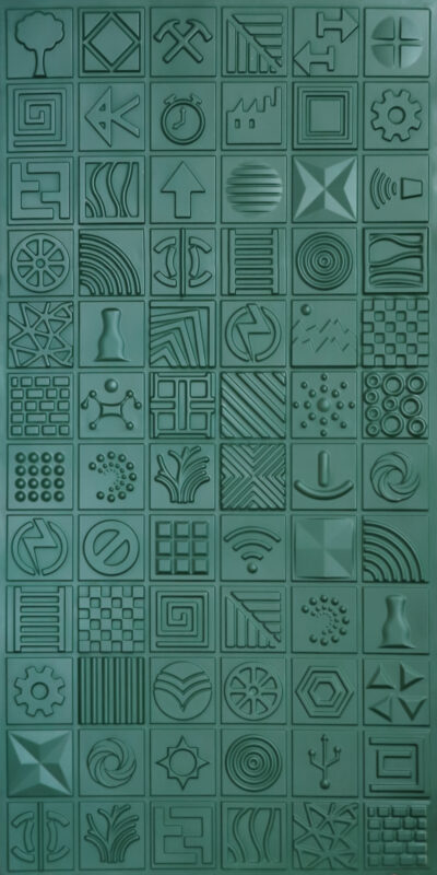 WP16-Signet Grid-RL Green-Glue Up Only