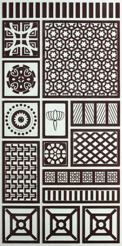 WP25-Heritage Mosaic-Antique Mocha-Glue Up Only