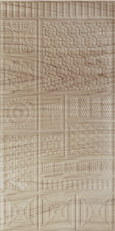 WP25-Heritage Mosaic-Cherry Wood-Glue Up Only