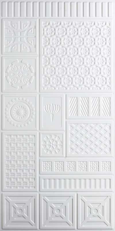 WP25-Heritage Mosaic-Marble White-Glue Up Only