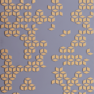 WP28-Cluster CubeCraft-Royal Grey-Glue Up Only