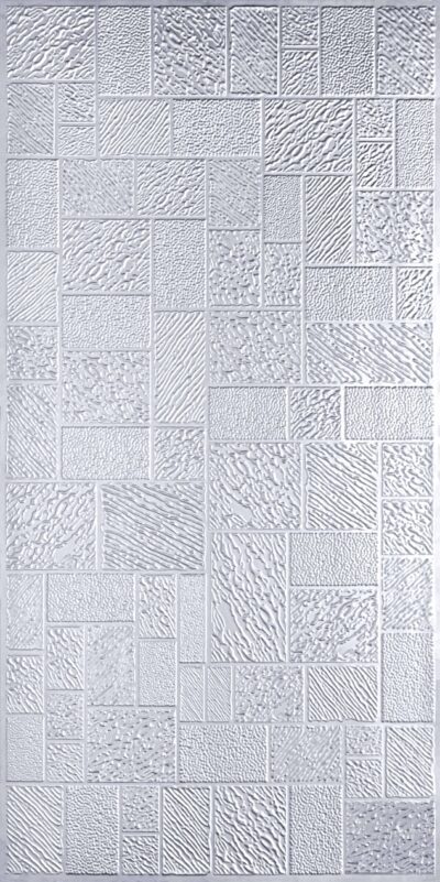 WP02-Metro Texture-Silver-Glue Up Only