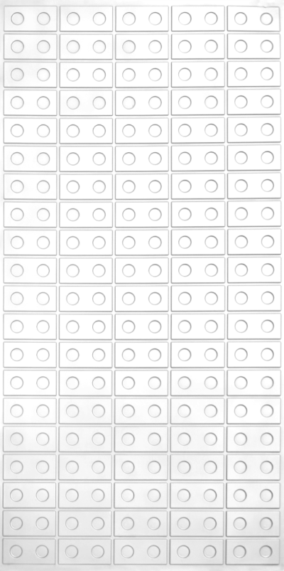 WP15-TwinCircle Grid-Marble White-Glue Up Only