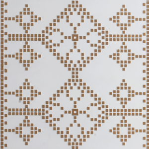 WP21-Heritage Lattice-Antique White-Glue Up Only