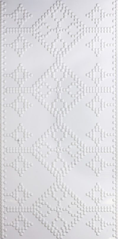 WP21-Heritage Lattice-Marble White-Glue Up Only