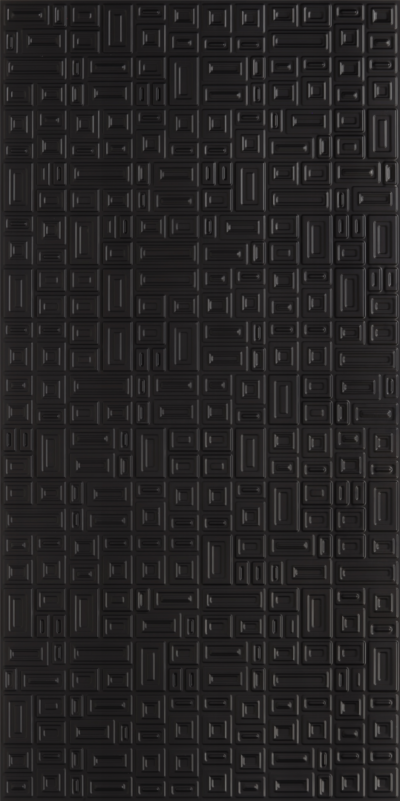 WP27-Layered RectaGrid-Black-Glue Up Only