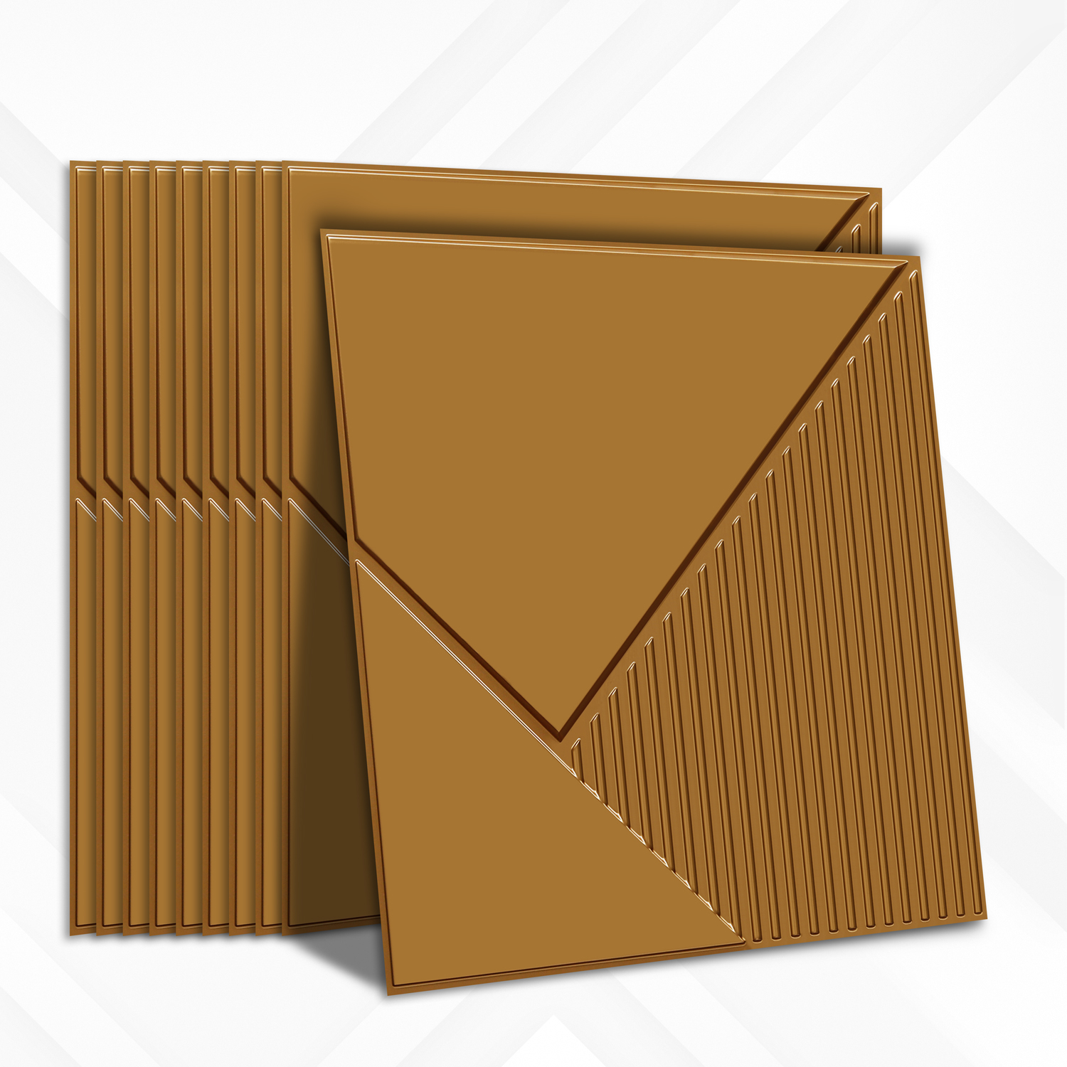 2003-Diagonal Edge-Gold-Peel and Stick