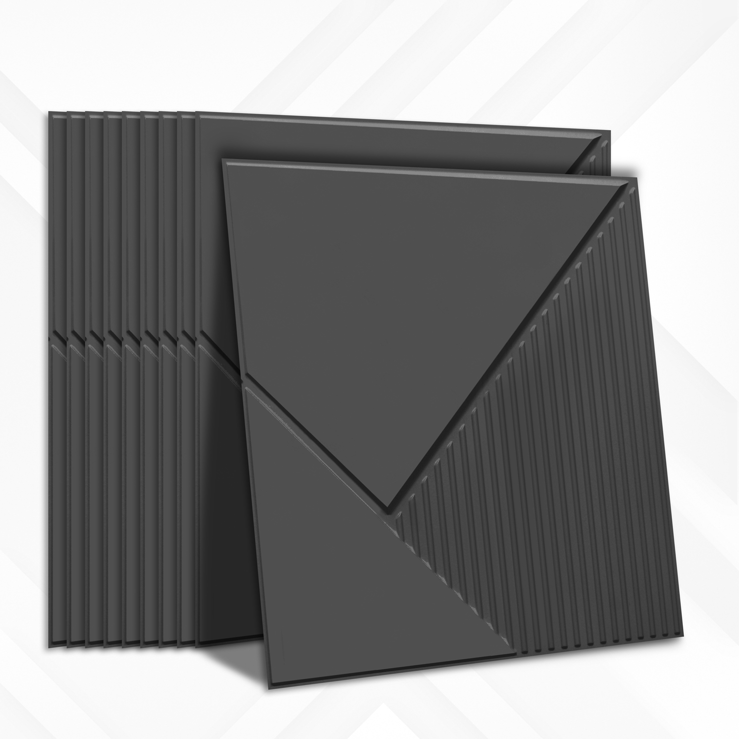 2003-Diagonal Edge-Metallic Grey-Peel and Stick
