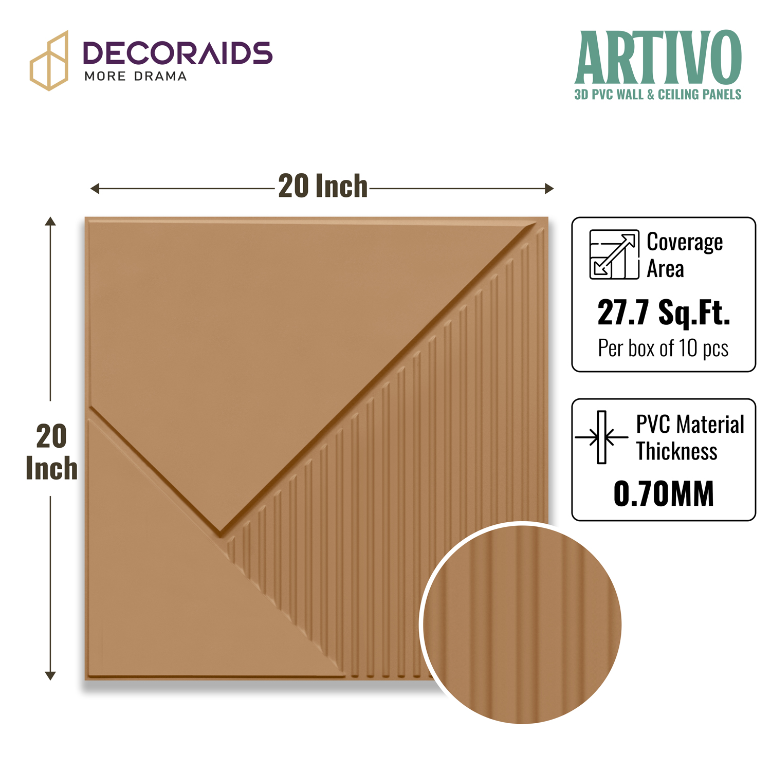 2003-Diagonal Edge-Brown Candy-Peel and Stick