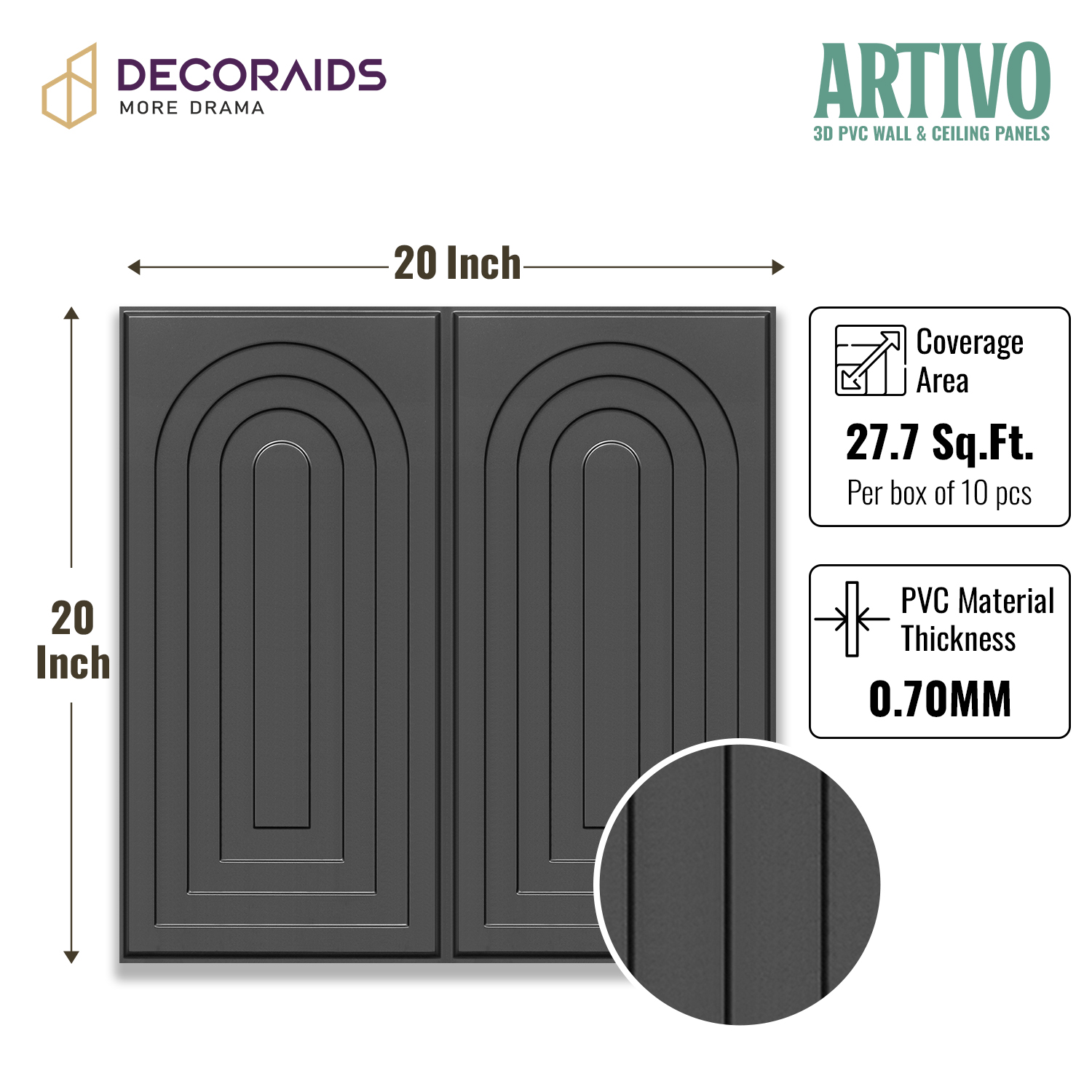 2005-Arch Harmony-Metallic Grey-Peel and Stick