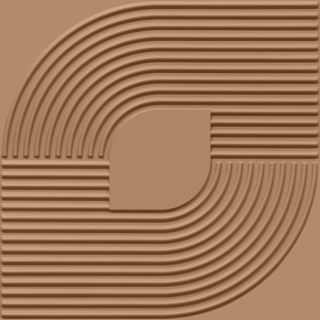 2001-Contour Flow-Brown Candy-Peel and Stick