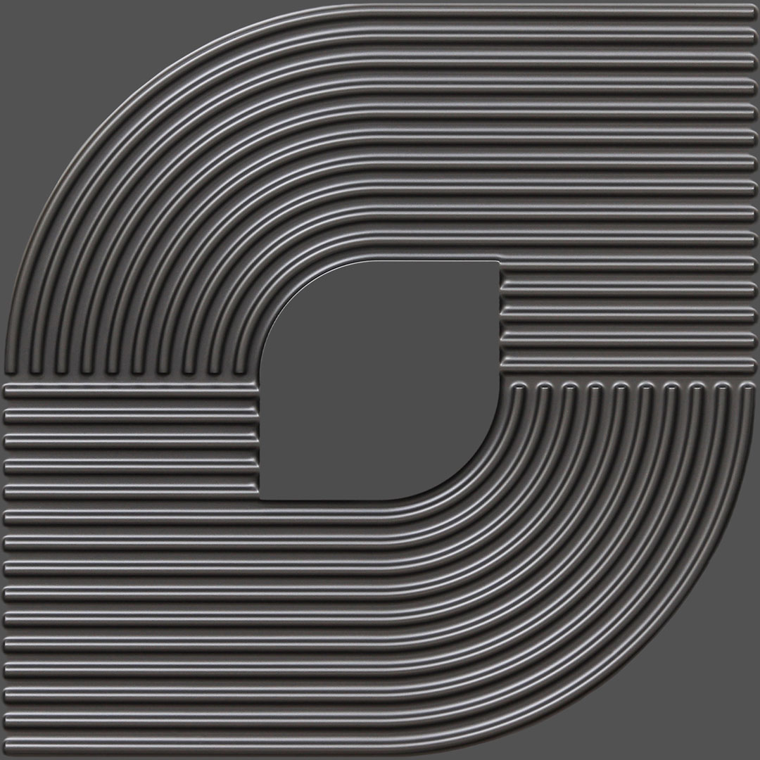 2001-Contour Flow-Metallic Grey-Peel and Stick