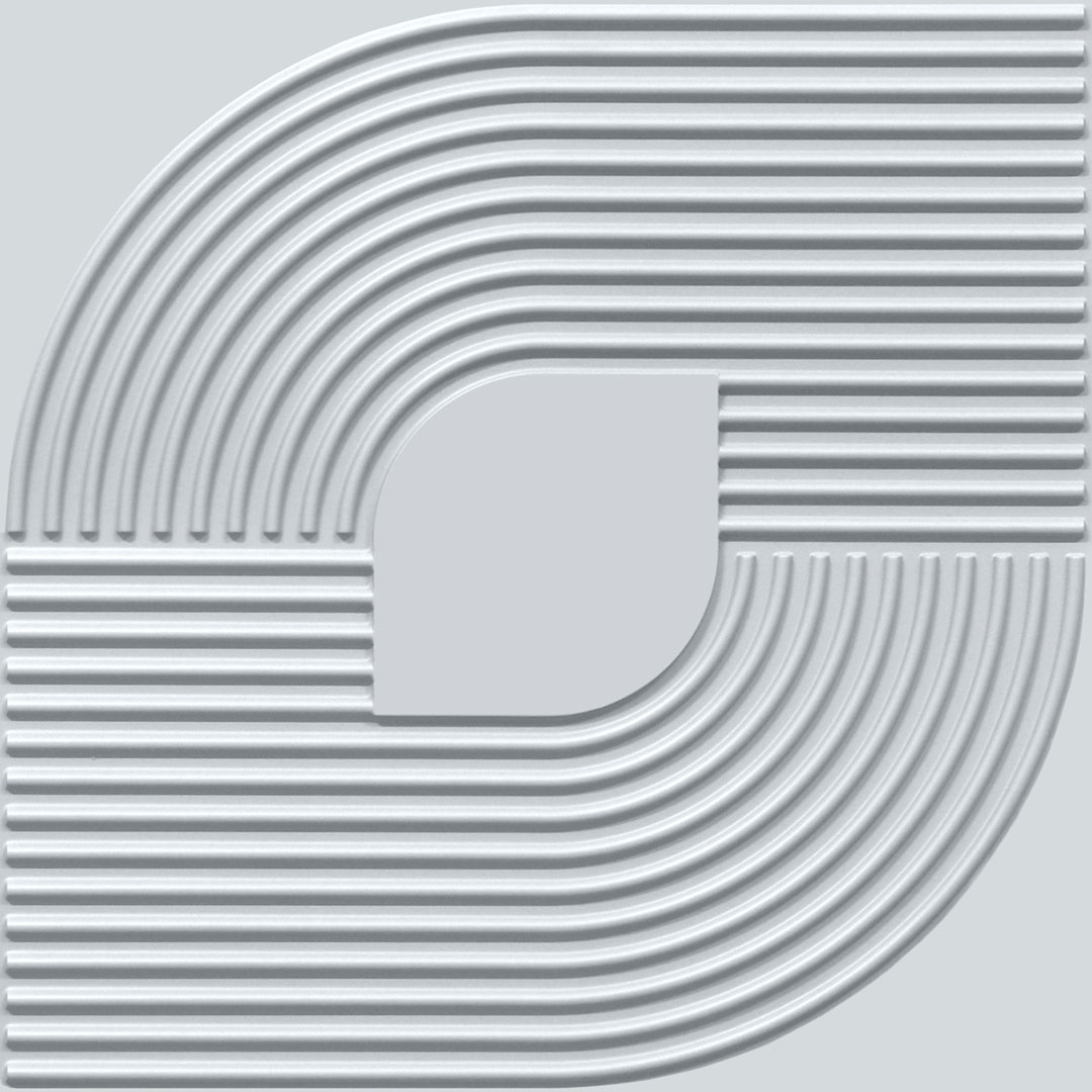 2001-Contour Flow-White Matt-Peel and Stick