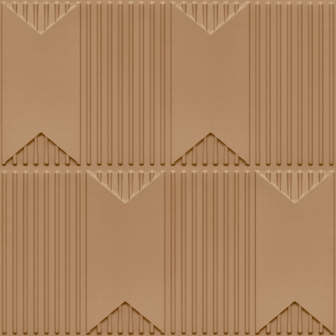 2002-Chevron Crest-Brown Candy-Peel and Stick