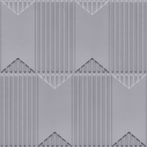 2002-Chevron Crest-Milky Grey-Peel and Stick