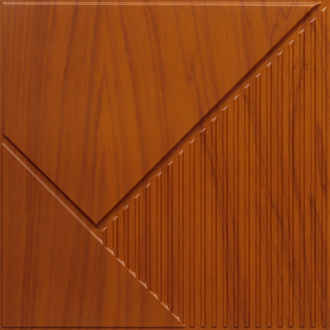 2003-Diagonal Edge-Cherry Wood-Peel and Stick
