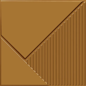 2003-Diagonal Edge-Gold-Peel and Stick