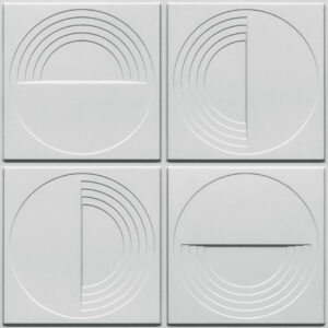 2006-Orbit Layers-White Matt-Peel and Stick